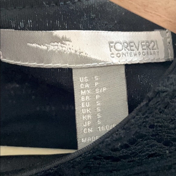 Forever 21 Black Long Sleeve Lace Dress - Picture 2 of 3